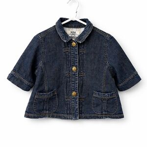 Route 66 Short Sleeve Denim Jacket Size L Grande